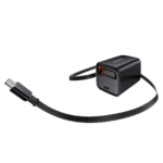FLOW 45W Type-C GaN Charger with Built-in Type-C Cable(US) Black