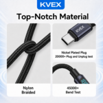 HELIOS 100W C to C Digital Braided Cable Black 1M
