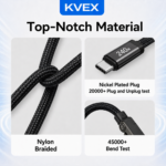 AXIS 240W C to C Bottle Opener Phone Stand Flat Braided Cable Black 1M
