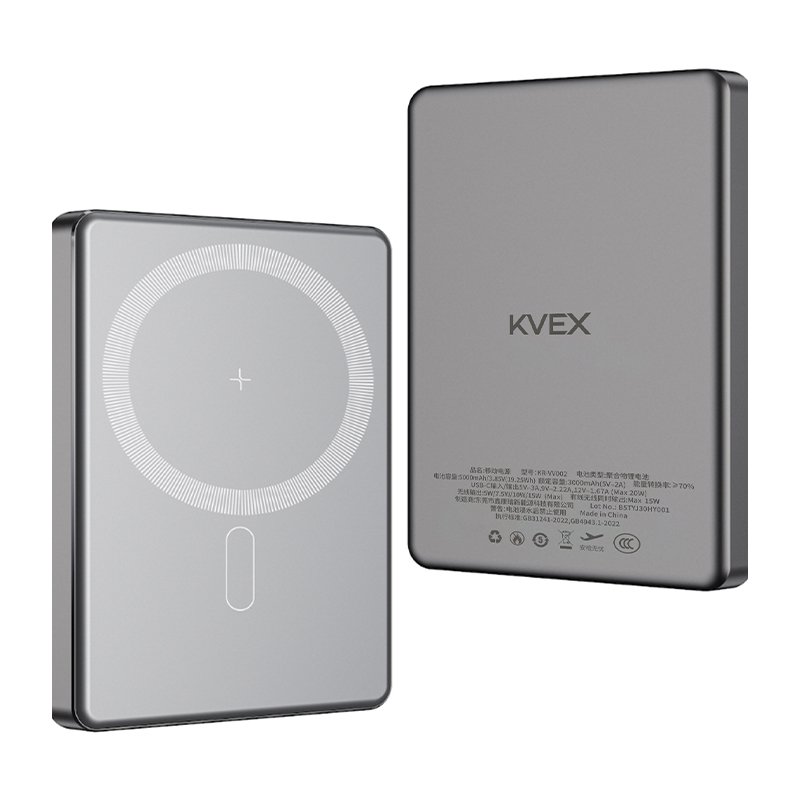 SLATE Series Magnetic Power Bank 5000mAh Dark Gray