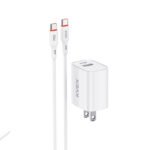 BASE PD20W A+C Charger Set With C TO C 60W Cable(US) White
