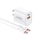 BASE PD20W A+C Charger Set With C TO C 60W Cable(US) White