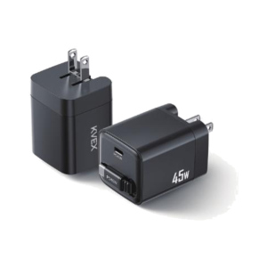 FLOW 45W Type-C GaN Charger with Built-in Type-C Cable(US) Black