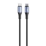 HERCULES 60W C to C Silicone Cable Black 1M