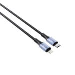 HERCULES 27W C to L Silicone Cable Black 1M