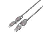 Thor Series 60W 4-in-1 Braided Cable Grey 1M